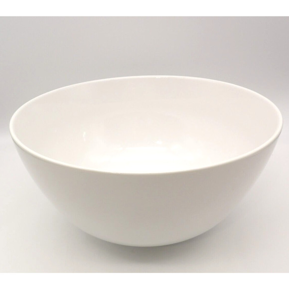 Corningware Casual China Large White Snack Serving Mixing Bowl 10 1/2" x 5 1/4" - Picture 1 of 7